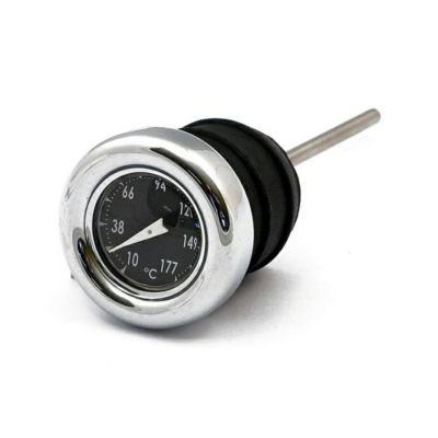 ハーレー ソフテイル＆スポーツスター 油温計付オイルタンクディップスティック ブラック