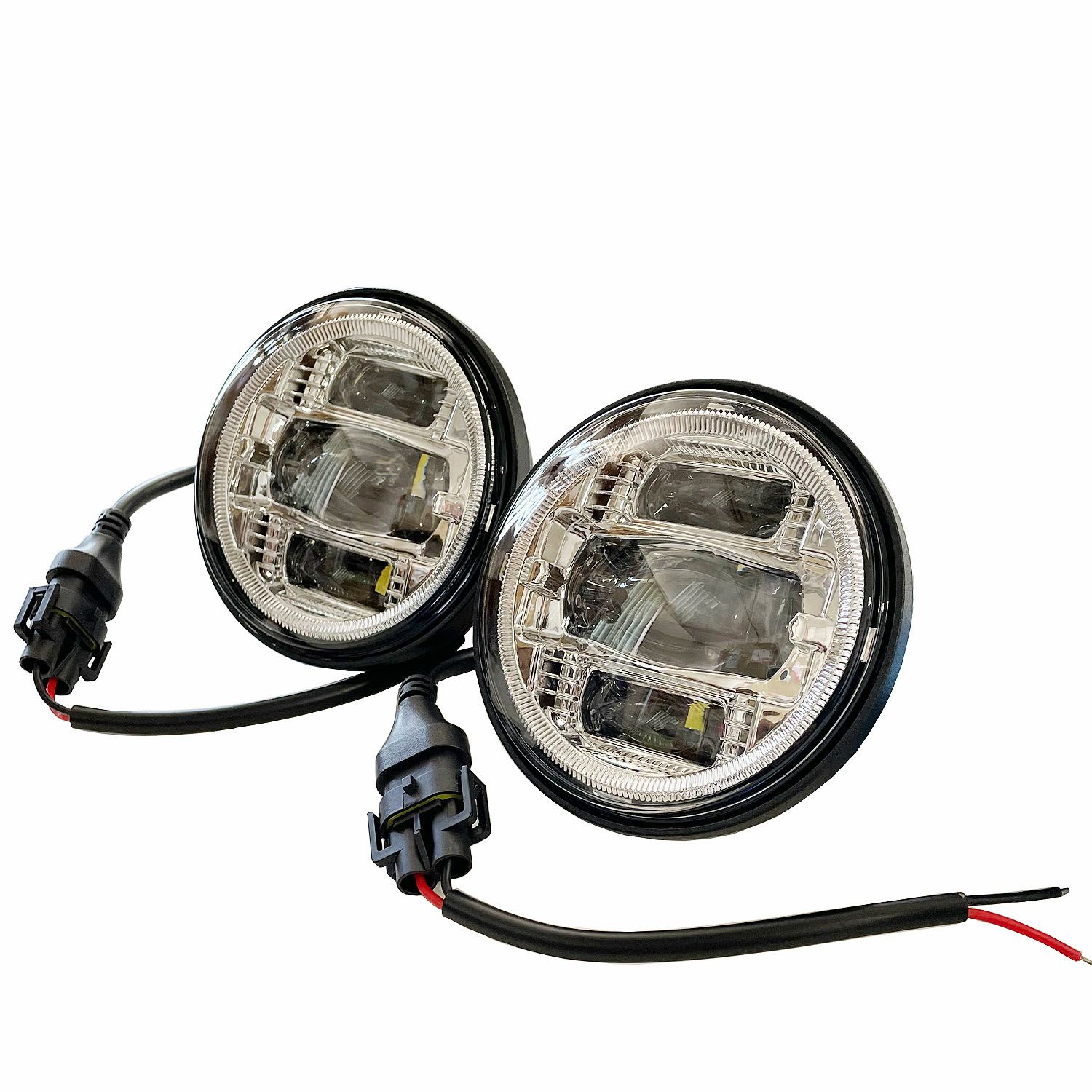 ハーレーツーリング用 4.5インチLED補助ライト ブラケットのセット 