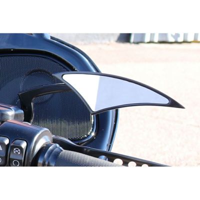 【SALE】ハーレー用 POWER MIRRORS ブラック Paul Yaffe