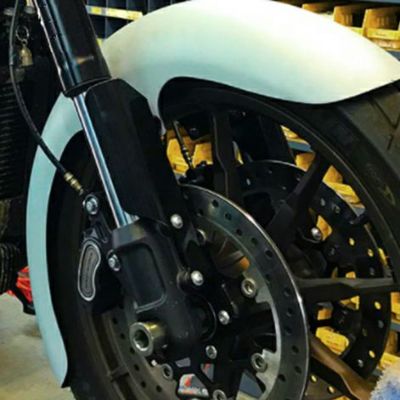 ハーレー FXLRS、FXLRST カスタムフロントフェンダー用アダプターキット Paul Yaffe