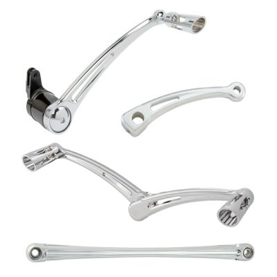 ツーリング用 DEEP CUT フットコントロールキット(ヒール/トウシフター) クローム