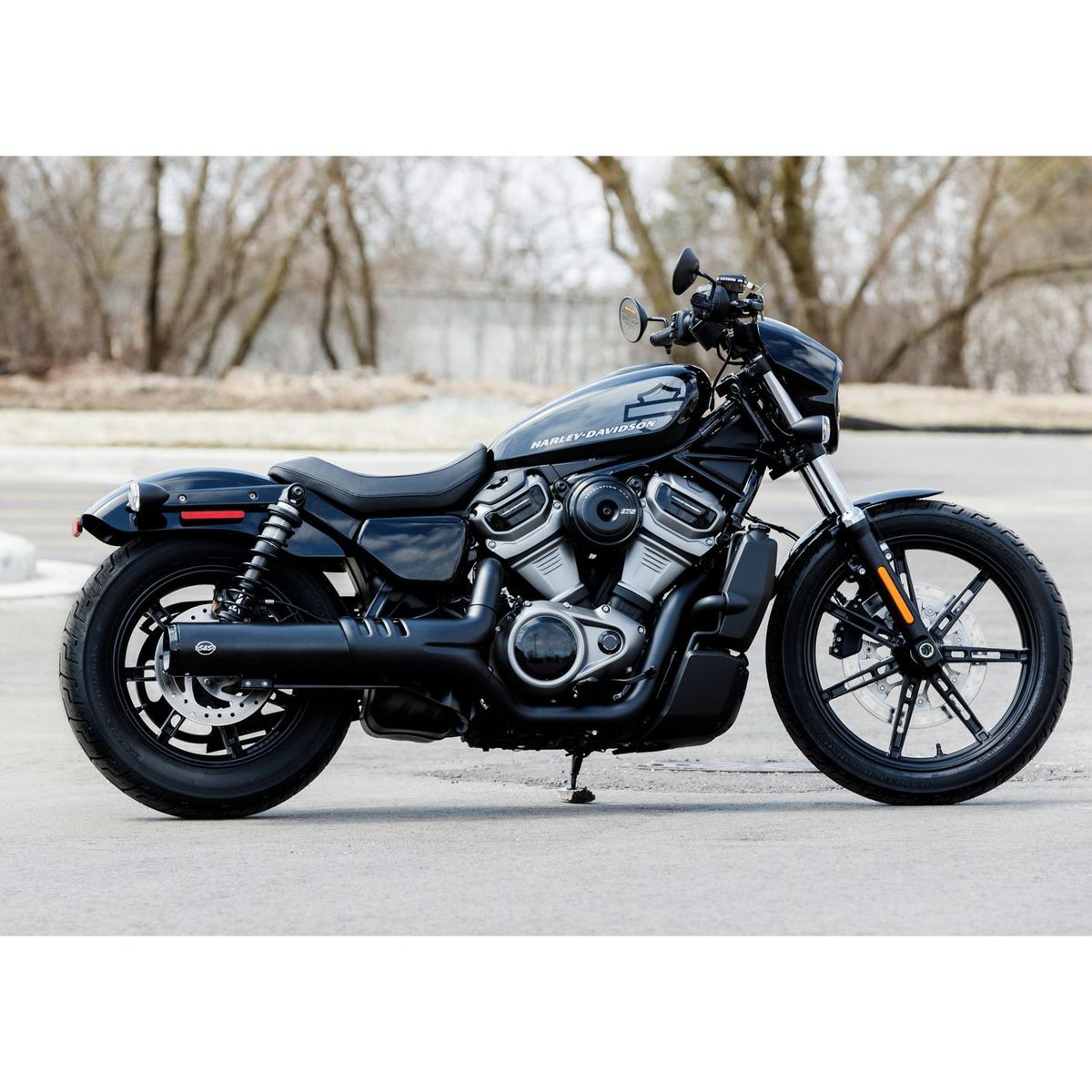 ハーレー RH975 ナイトスター Grand National 4.5インチ スリップオンマフラー S&S 4