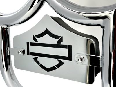 【セール】エルレイ バックレスト用スモール バックプレート 「シールド」 クローム CMC