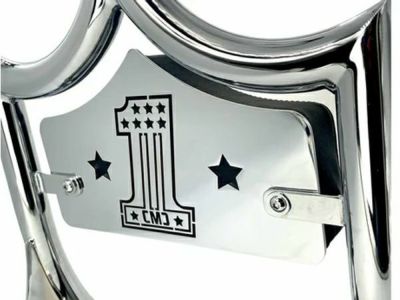 エルレイ バックレスト用スモール バックプレート 「ナンバー1」 クローム CMC