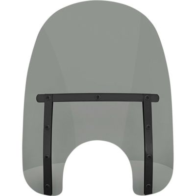 メンフィス SLIM ウインドシールド スモーク 17インチ ブラックストラップ