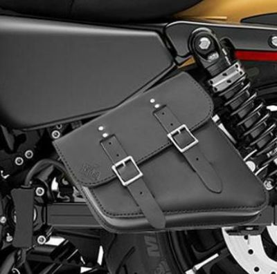 スポーツスター 本革レフト・ソロスイングアームバッグ スモール BAD&G CUSTOM