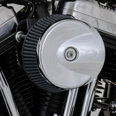【SALE】ハーレー TwinCam ツーリング、ソフテイル、トライク VO2 Stingray エアクリーナー(電子制御スロットル用) クローム Vance&Hines