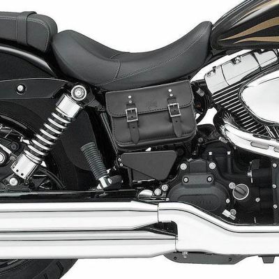 2006以降ダイナ ボルトオン 2BELT バッテリーバッグ 本革 BAD&G CUSTOM