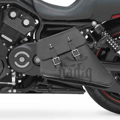 V-ROD 本革レフトソロ スイングアームバッグ ラージ BAD&G CUSTOM