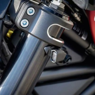 スポーツスターS RH1250S Quick Stripe フロントターンシグナルセット(ダークブラック) 54㎜径用