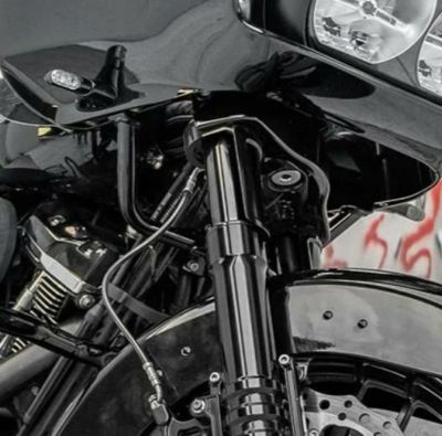 ハーレー ツーリング フロントフォークチューブ(プラス2インチ長) ブラック Arlen Ness