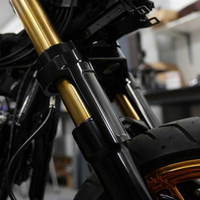 ハーレー ツーリング フロントフォークチューブ(プラス2インチ長) ゴールド Arlen Ness