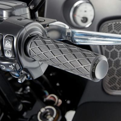 ハーレー ダイアモンドグリップセット(電子制御スロットル用) ブラック Arlen Ness
