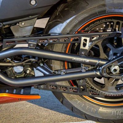 ハーレー ナイトスター RH975 ベルトガード（上下セット）マットブラック Ricks Motorcycles
