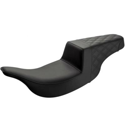 ハーレー ツーリング ステップアップ 2UPシート リアLSステッチ Saddlemen