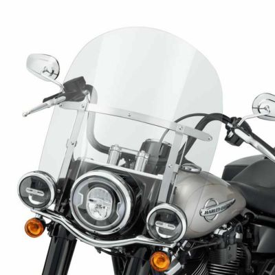 ハーレー、キングサイズ HDデタッチャブル ウインドシールド 18インチ （受側マウントなし）