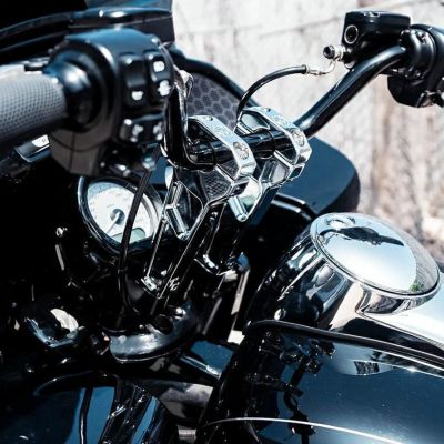 Todds Cycle Big Kahuna 6インチ・ストレートライザー(1インチ径ハンドル用） クローム