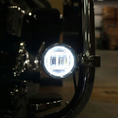ハーレー 2014以降 ツーリング Probeam LED HALO フォグランプキット ブラック/クリア Custom Dynamics