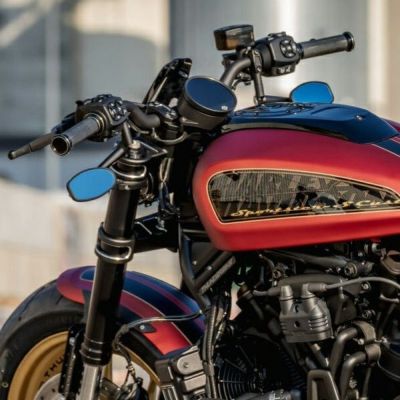 スポーツスターS、ナイトスター RH975 28.6mm径 アルミハンドルバー(幅80.5cm) Thunderbike