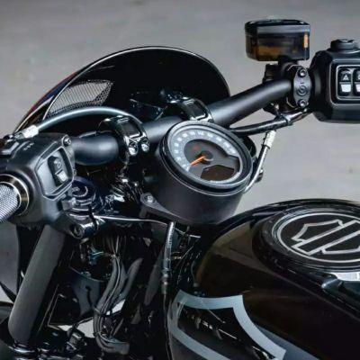 ハーレー ナイトスター RH975 フラットライザー(28.6mm径ハンドル用) マットブラック Thunderbike