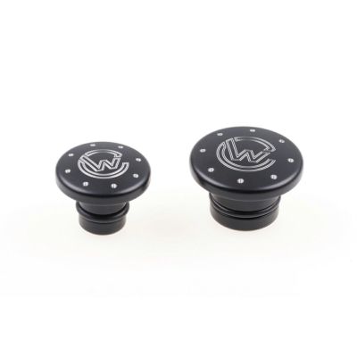 Cult Werk スポーツスターS、ナイトスター RH975用 フロントアクスルカバー(ロゴ入り)