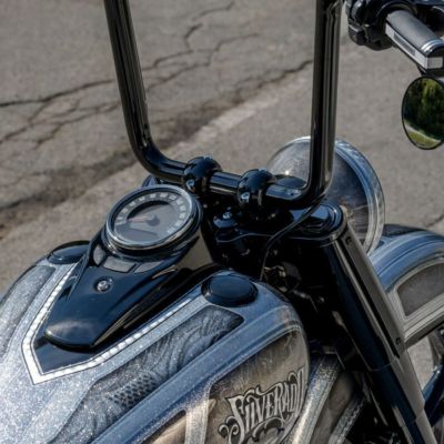 Thunderbike オールドスタイル 1.25インチ径 ライザーキット 配線穴付（カスタムトリプル用）ブラック