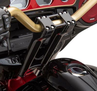 Harley Davidson ISOLATED ライザー：ブラック/8インチ