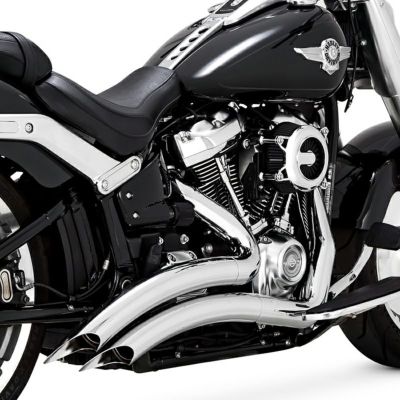 【SALE】ハーレー M8 ソフテイル ビッグラディウス 2-2フルエキゾーストマフラー(PCX仕様) クローム Vance & Hines