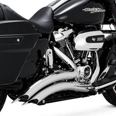 【セール】ハーレー M8ツーリング ビッグラディウス 2-2フルエキゾーストマフラー(PCX仕様) クローム Vance & Hines