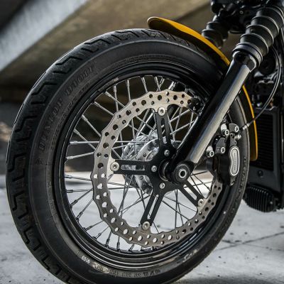 M8ソフテイル JAGGED 15インチ ビッグローター ハブマウント アレンネス