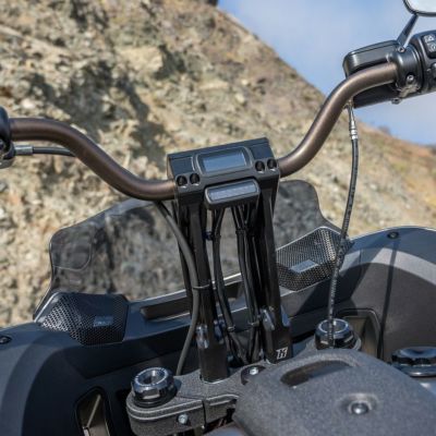 ハーレー M8ソフテイル ファストバックライザー(デジタルメーター用) 10インチ KODLIN