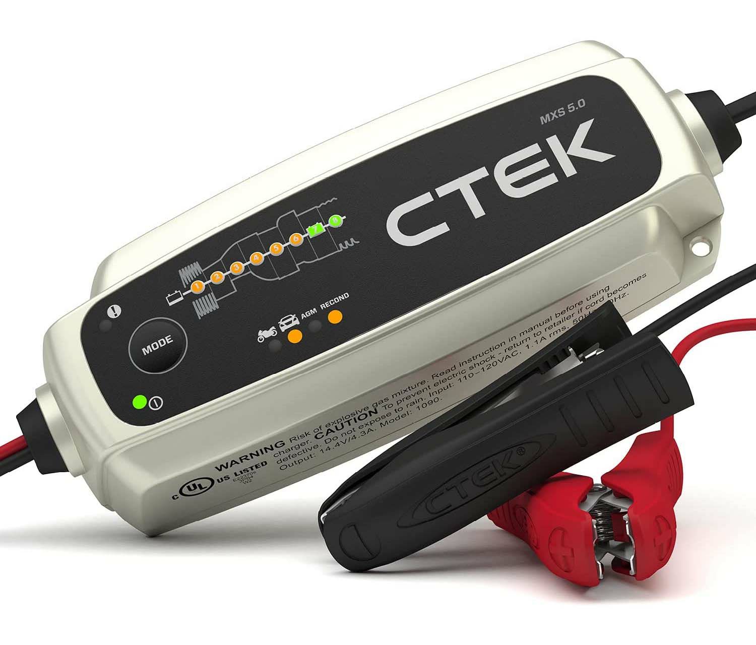 CTEK MXS 5.0 12Volt 自動8ステップ バッテリー・チャージャー 4.3A 