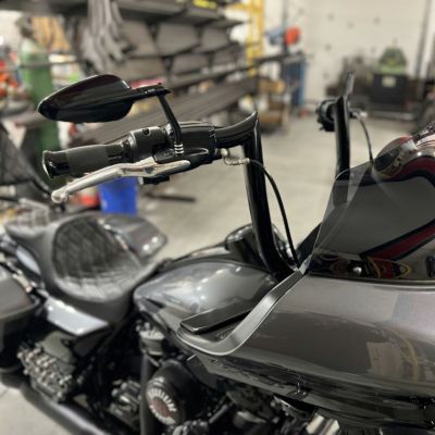 ハーレー ロードグライド VILLAIN 1.5インチ径ハンドルバー 12インチ ブラック Siouxicide Choppers
