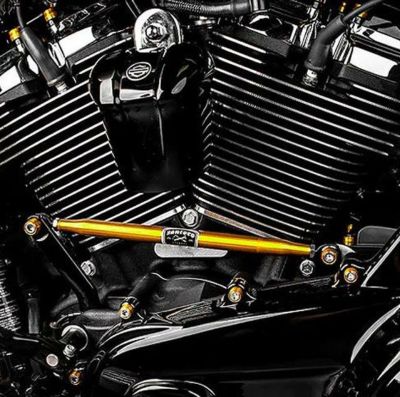 Santoro Fabworx ツーリング、ソフテイル シフトリンケージ ゴールド