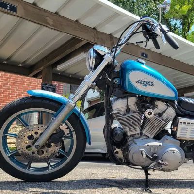ハーレー 1インチ径 ラビットイアー ハンドルバー(ディンプル有) クローム TC Bros