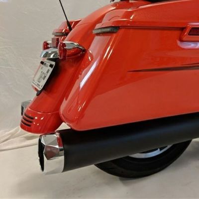 TAB Performance ハーレー 4.5インチ径マフラー用 ストレートカットエンドキャップ(クローム)