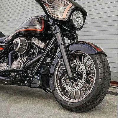 2014以降ツーリング RAPPER ファット フロントフェンダー 18x5.5インチ用 Arlen Ness（アレンネス）