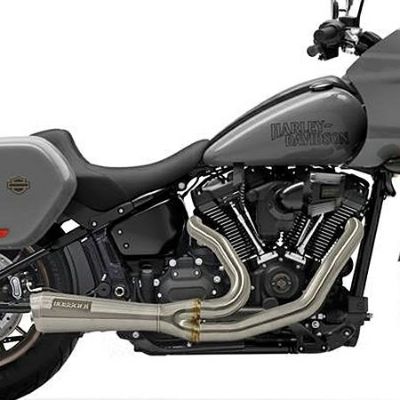 ハーレー M8 ローライダーST、エルディアブロ、スポーツグライド The Ripper Road Rage 2-1 ショート フルエキゾーストマフラー(ステンレス) Bassani