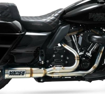 【SALE】ハーレー M8ツーリング ハイアウトプット RR 2-1 フルエキゾーストマフラー(ステンレス) Vance & Hines