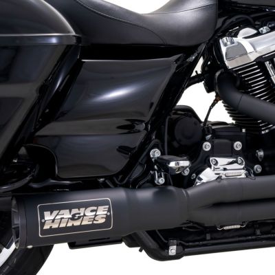 ハーレー M8ツーリング ハイアウトプット RR 2-1 フルエキゾーストマフラー(ブラック) Vance & Hines