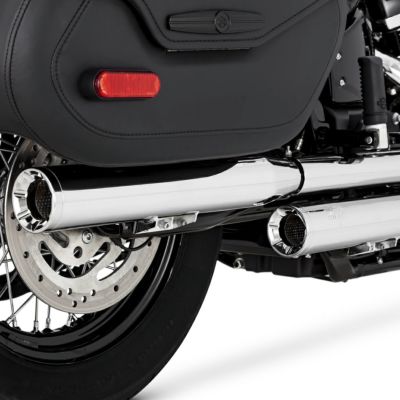 【SALE】ハーレー M8 ソフテイル ヘリテイジクラシック、デラックス エリミネーター300 スリップオンマフラー(クローム) Vance & Hines