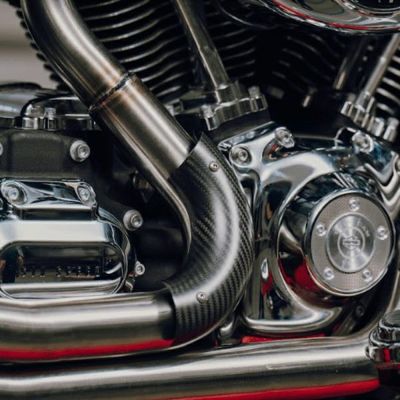 Sawicki Speed フルエキゾースト用 3インチCLR カーブ・リアヒートシールド(カーボン)