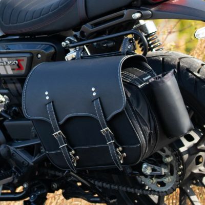 DEGNER 容量可変式 13～17L ナイロンサドルバッグ NB-194(ブラック)