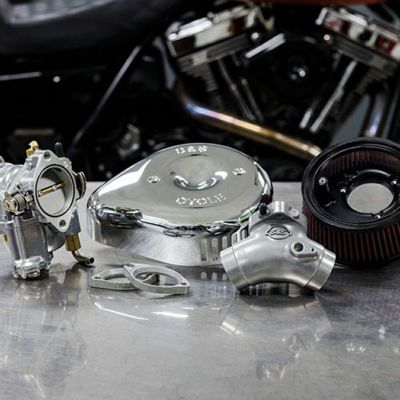 1999～2005 ツーリング、ダイナ、2000～2005 ソフテイル Super G キャブレター/ステルスエアクリーナーキット S&S
