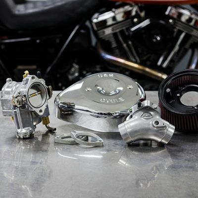 1993～1998 ツーリング、ダイナ、1993～1999 ソフテイル Super E キャブレター/ステルスエアクリーナーキット S&S