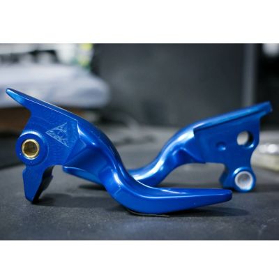M8ソフテイル ショーティーレバー ブルーアルマイト Speed Kings