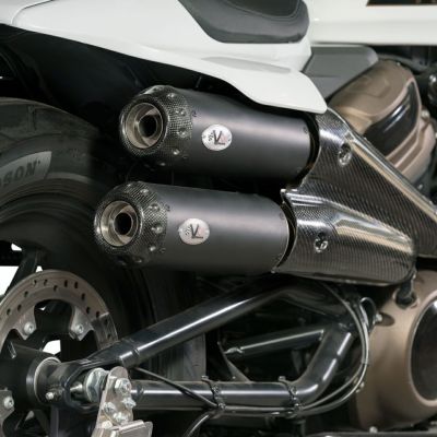 スポーツスターS トラッカー EURO5 スリップオンマフラー(ブラック) VPERFORMANCE