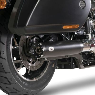 M8 ソフテイル スポーツグライド リボルバー EURO5 スリップオンマフラー(ブラック) VPERFORMANCE