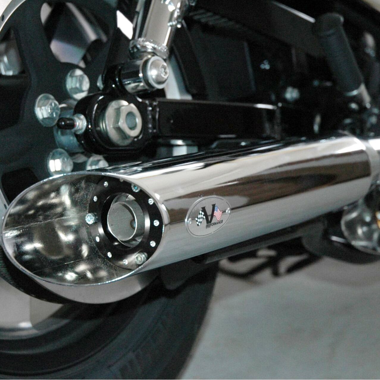 スポーツスター用スリップオンマフラー ベビー 63 スラッシュ 黒 