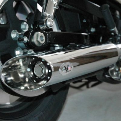 スポーツスター ツインスラッシュ スリップオンマフラー(クローム) VPERFORMANCE